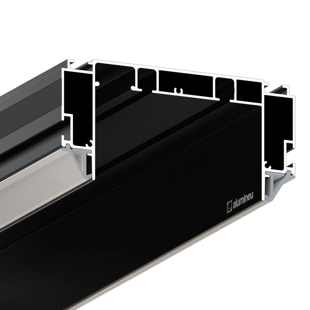 Perfil TISSURE Z405, Negro mate, vista de detalle