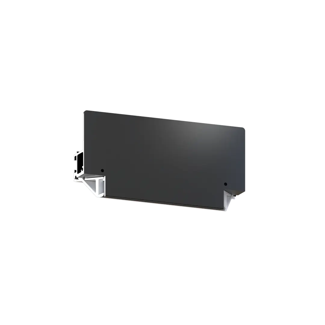 Tapa ENDCAPP Y211, Negro mate, vista de detalle