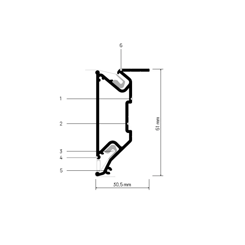 Perfil STRATOS X704, esquema anotado