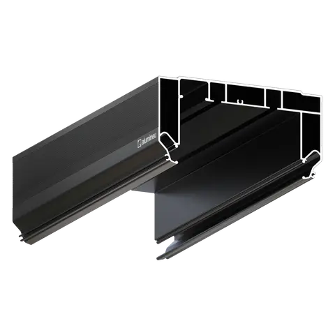 Perfil CURTINA X405, Negro mate, vista principal