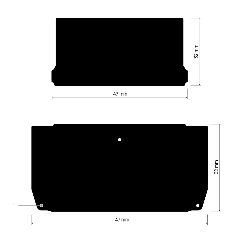 Tapa ENDCAPP Y205, esquema anotado