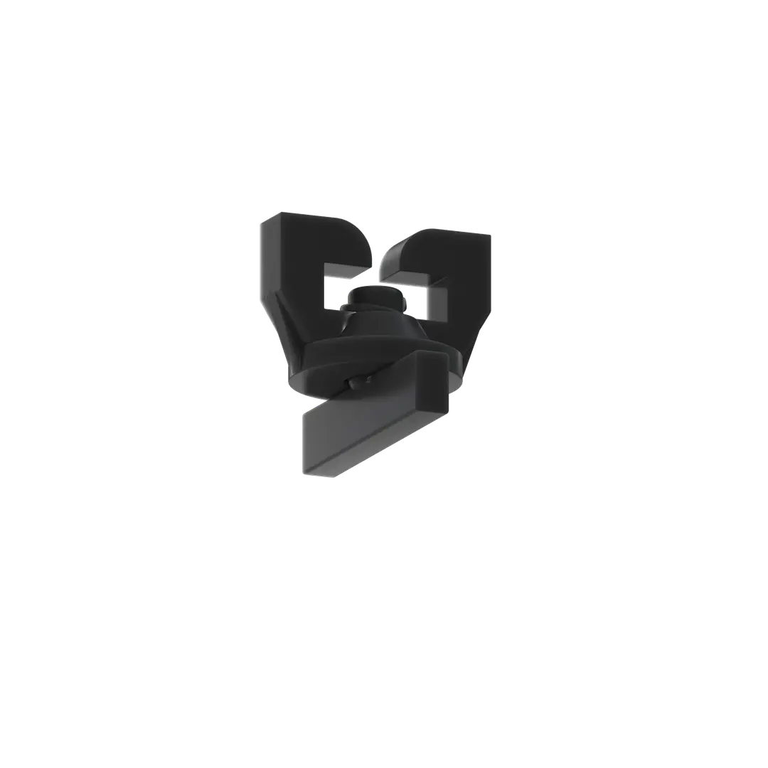 Tope HOOKEND Y704, Negro, vista de detalle