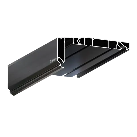 Perfil CURTINA X412, Negro mate, vista principal